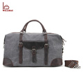 Outdoor Canvas Gym Duffle Bag Leather Travel Bag Man